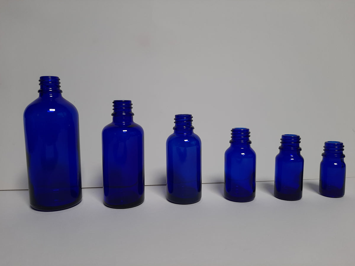 Cobalt Blue Bottles With 18Mm Neck