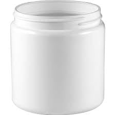 Plastic Ointment Jars White