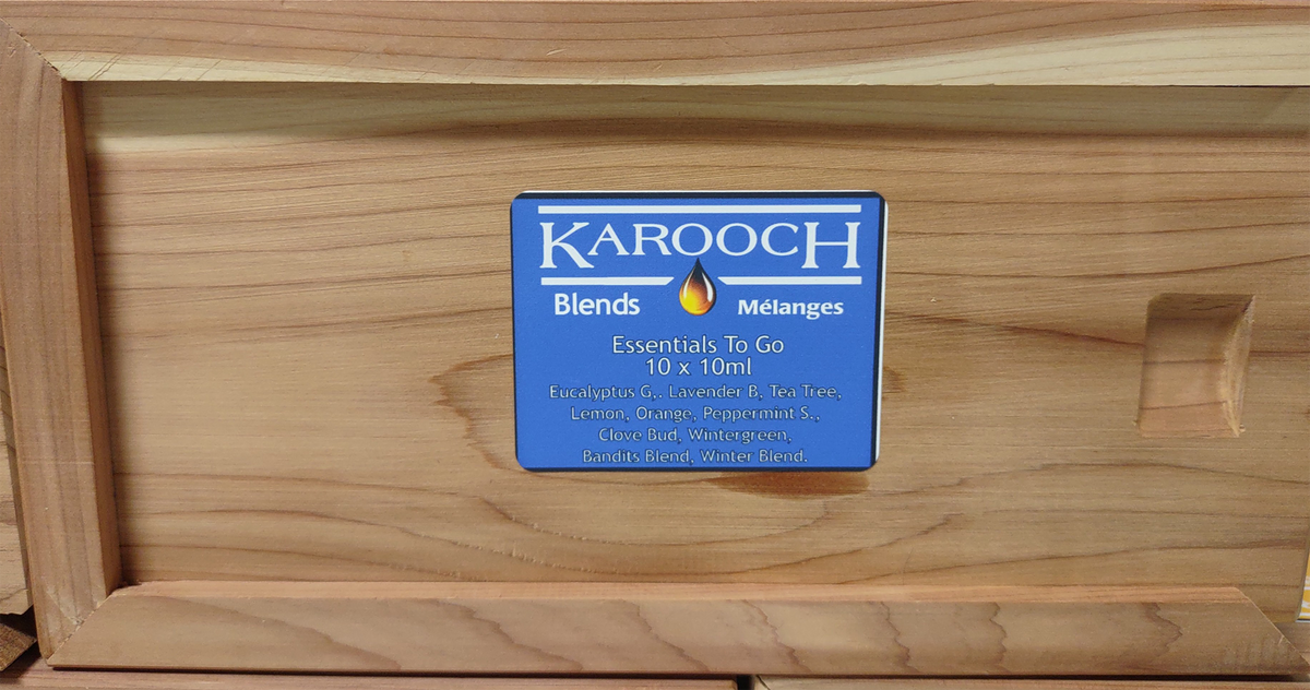 SET 10ml x 10 Bottles Oil  in a Fragrant Cedar Box