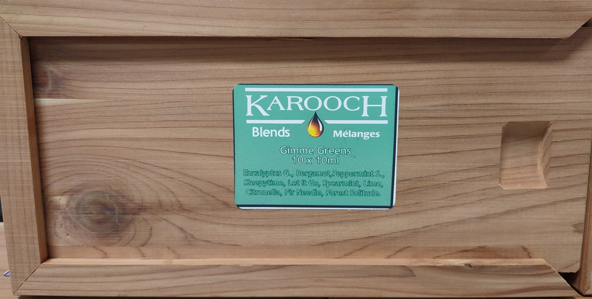 SET 10ml x 10 Bottles Oil  in a Fragrant Cedar Box