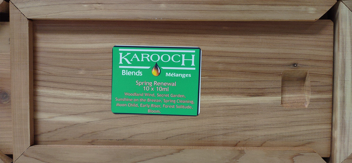 SET 10ml x 10 Bottles Oil  in a Fragrant Cedar Box