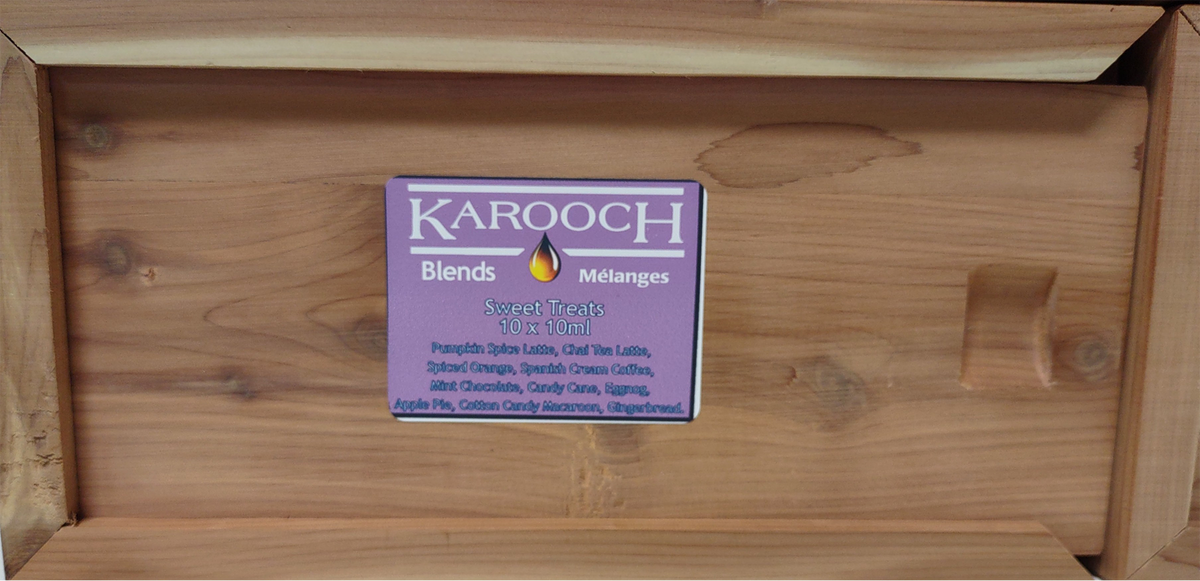 SET 10ml x 10 Bottles Oil  in a Fragrant Cedar Box