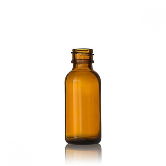 Amber Glass Bottles Wide Neck