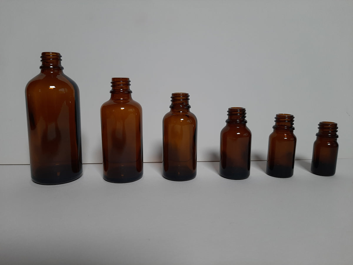 Amber Glass Bottles 18Mm Neck